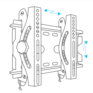 Tilt Wall Bracket wireframe for 26" to 32" LED/LCD TV
