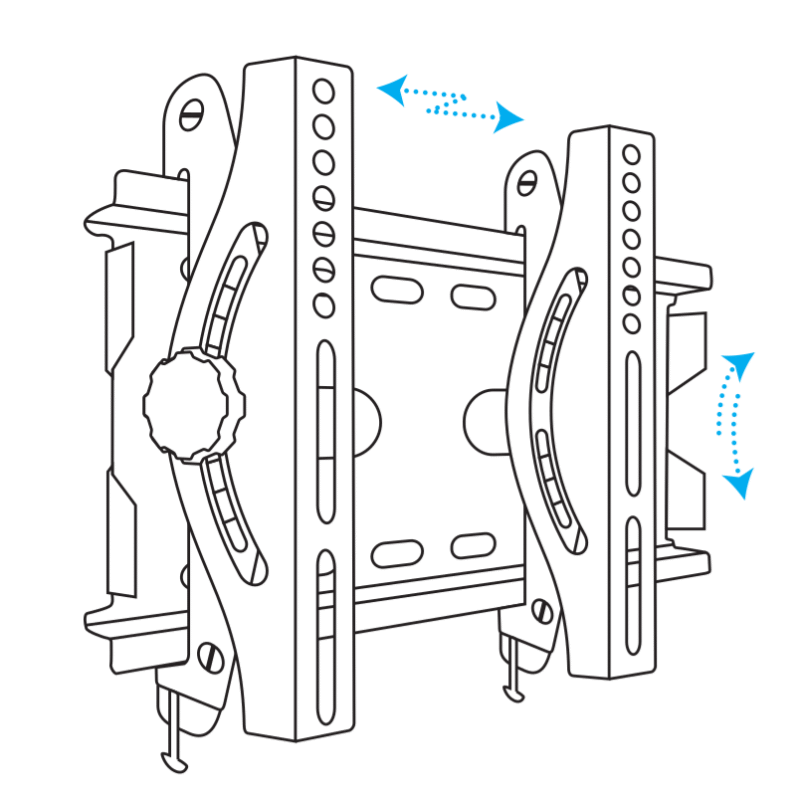 Tilt Wall Bracket wireframe for 26" to 32" LED/LCD TV